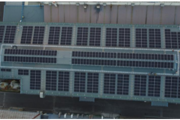 天井設置型太陽光発電システム設置